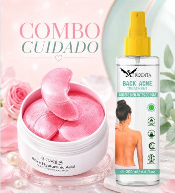 Spray antiacné espalda + parches ojeras