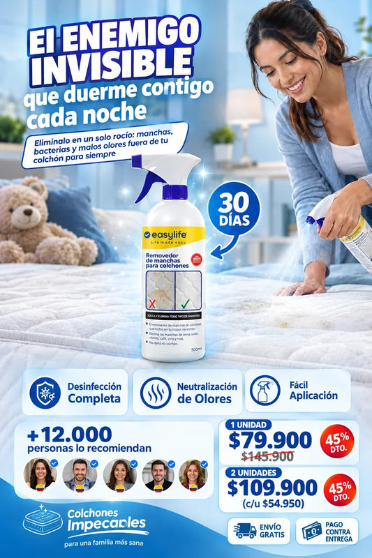 Easylife MAX - Súper removedor de manchas de colchón